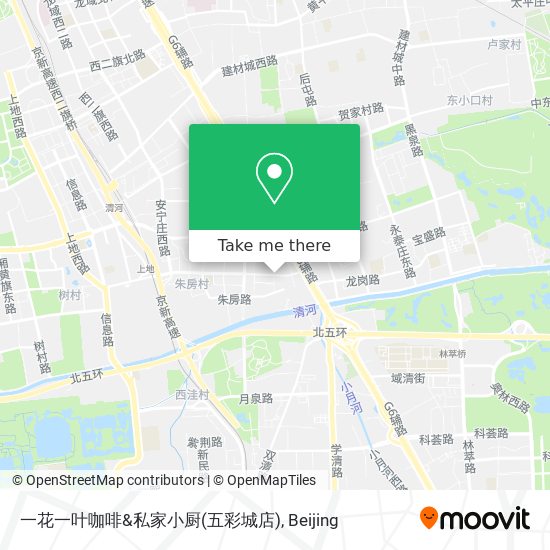 一花一叶咖啡&私家小厨(五彩城店) map