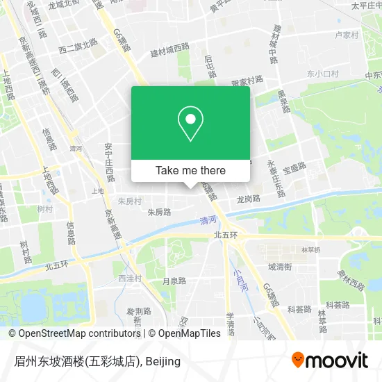眉州东坡酒楼(五彩城店) map