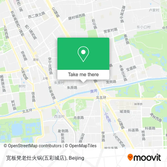 宽板凳老灶火锅(五彩城店) map