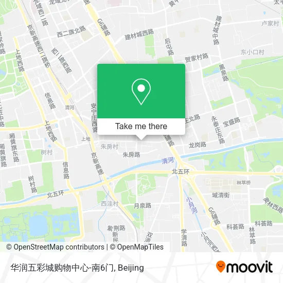 华润五彩城购物中心-南6门 map