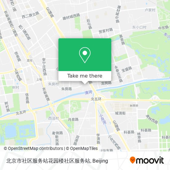 北京市社区服务站花园楼社区服务站 map