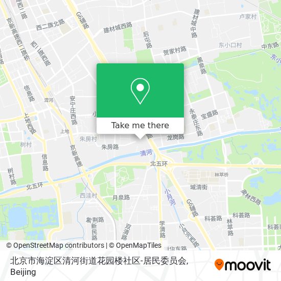 北京市海淀区清河街道花园楼社区-居民委员会 map
