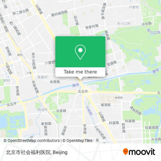 北京市社会福利医院 map
