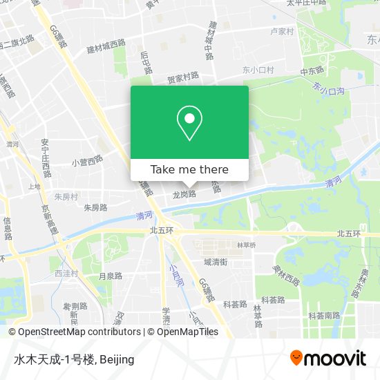 水木天成-1号楼 map
