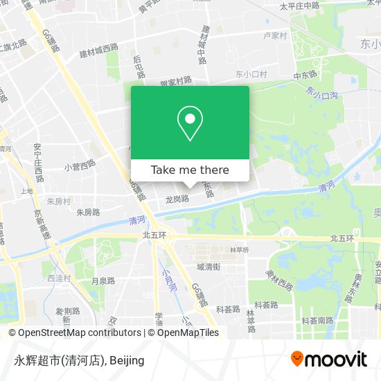 永辉超市(清河店) map