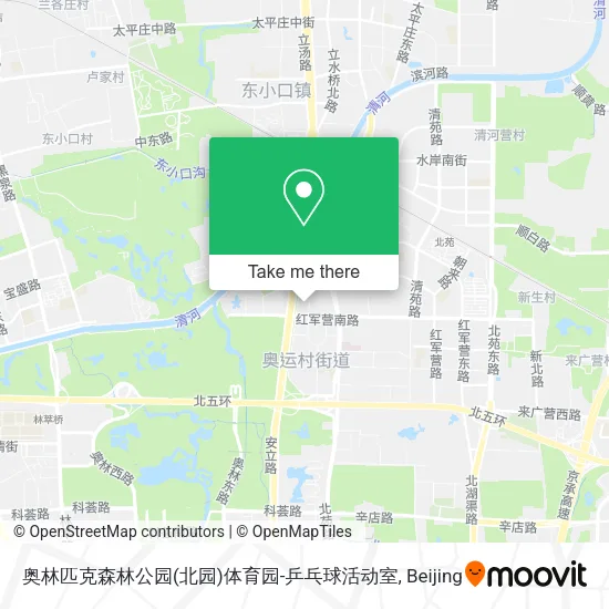 奥林匹克森林公园(北园)体育园-乒乓球活动室 map