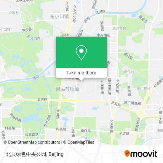北辰绿色中央公园 map