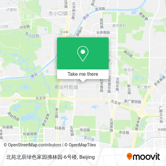 北苑北辰绿色家园拂林园-6号楼 map