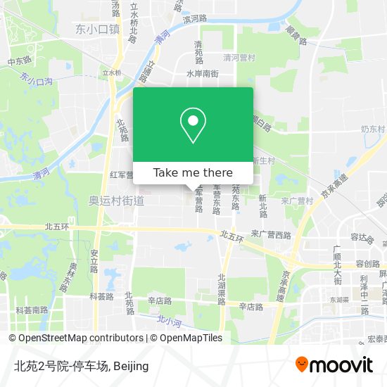 北苑2号院-停车场 map