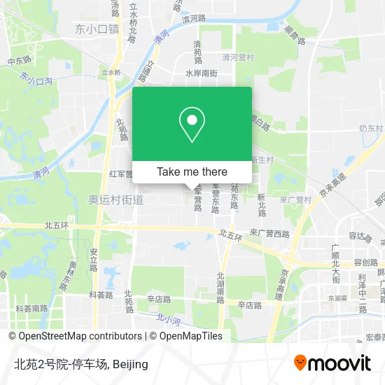 北苑2号院-停车场 map