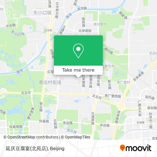 延庆豆腐宴(北苑店) map
