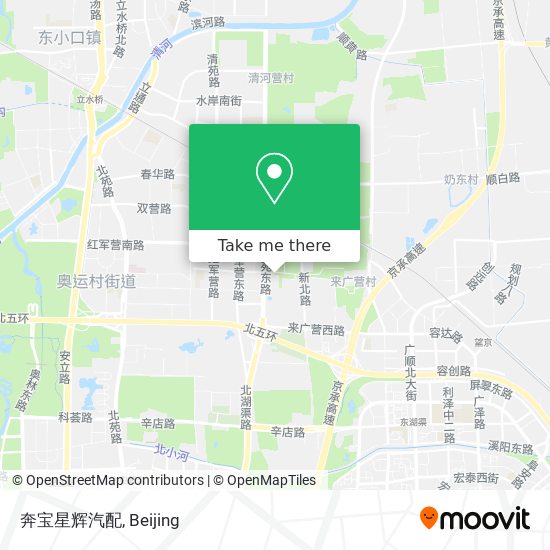 奔宝星辉汽配 map