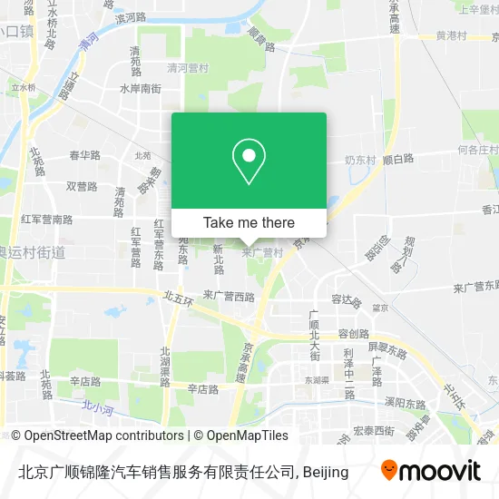 北京广顺锦隆汽车销售服务有限责任公司 map