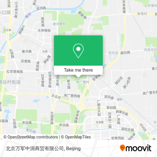 北京万军中润商贸有限公司 map
