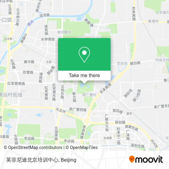 英菲尼迪北京培训中心 map