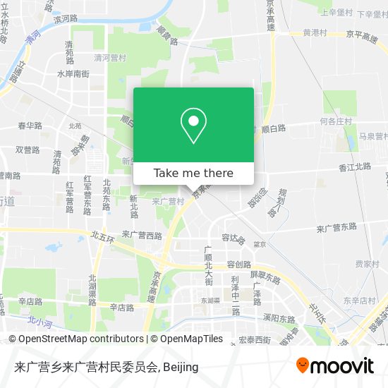 来广营乡来广营村民委员会 map