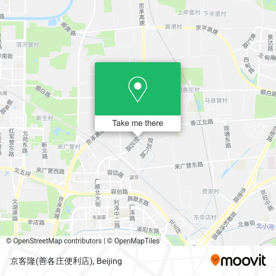 京客隆(善各庄便利店) map