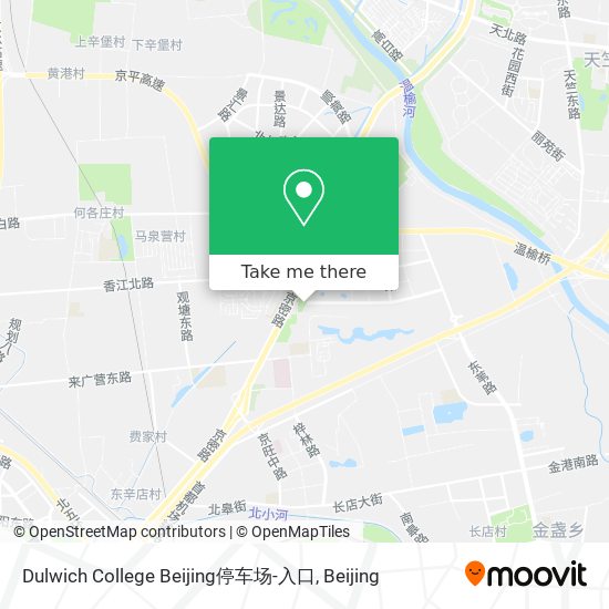 Dulwich College Beijing停车场-入口 map