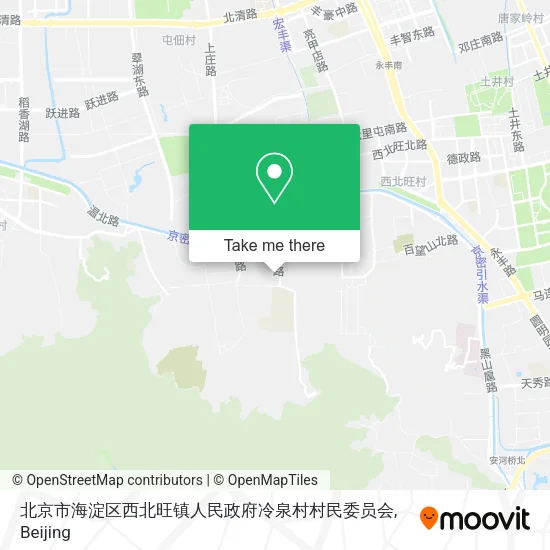 北京市海淀区西北旺镇人民政府冷泉村村民委员会 map