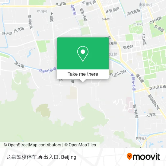 龙泉驾校停车场-出入口 map