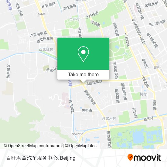 百旺君益汽车服务中心 map