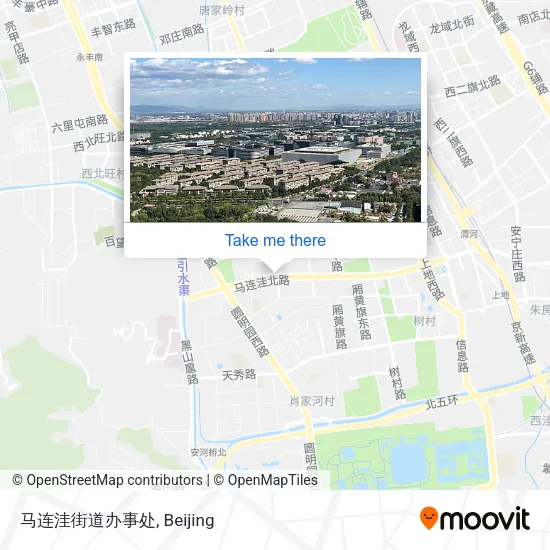 马连洼街道办事处 map