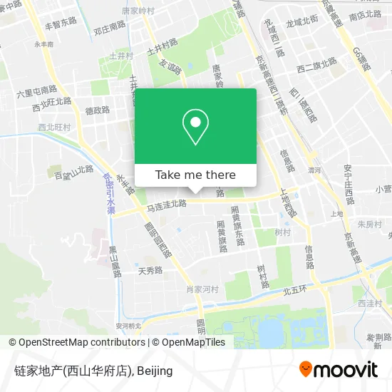 链家地产(西山华府店) map