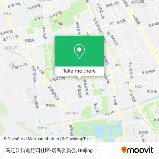 马连洼街道竹园社区-居民委员会 map