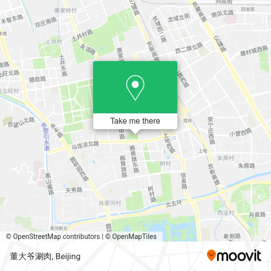 董大爷涮肉 map