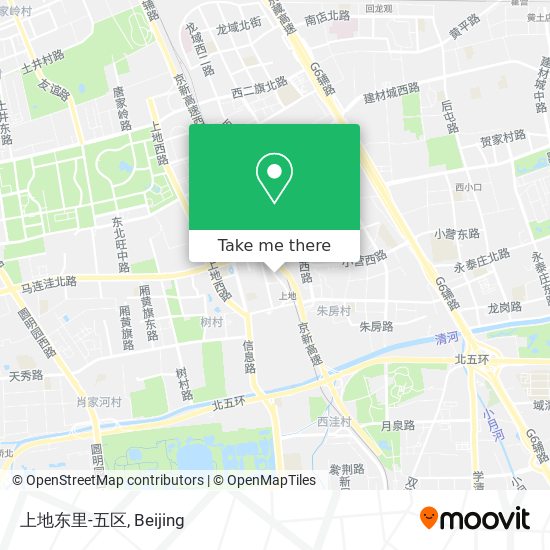上地东里-五区 map