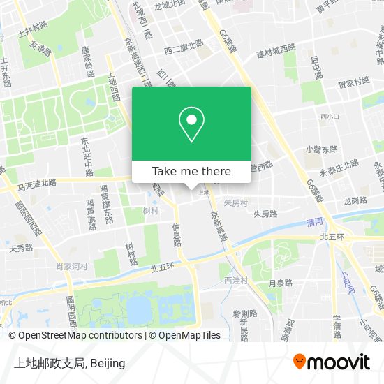 上地邮政支局 map