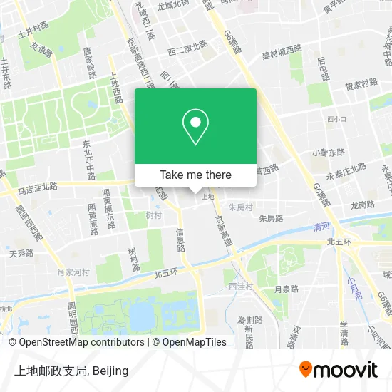 上地邮政支局 map