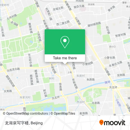 龙湖泉写字楼 map