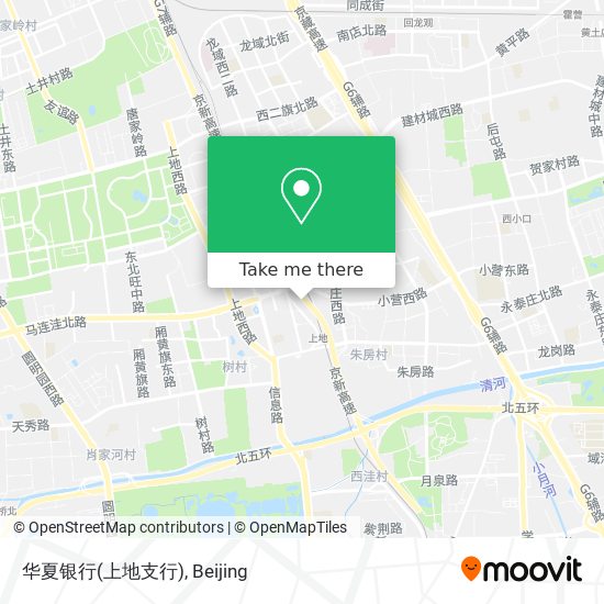 华夏银行(上地支行) map