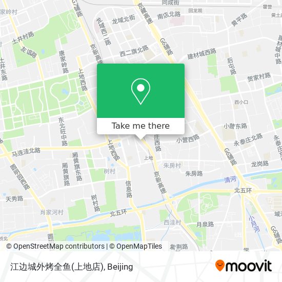 江边城外烤全鱼(上地店) map