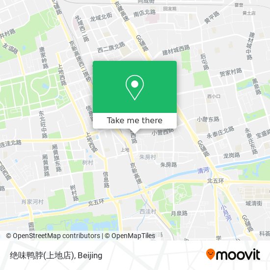 绝味鸭脖(上地店) map