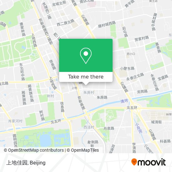 上地佳园 map