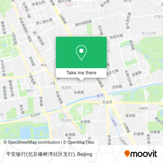 平安银行(北京橡树湾社区支行) map