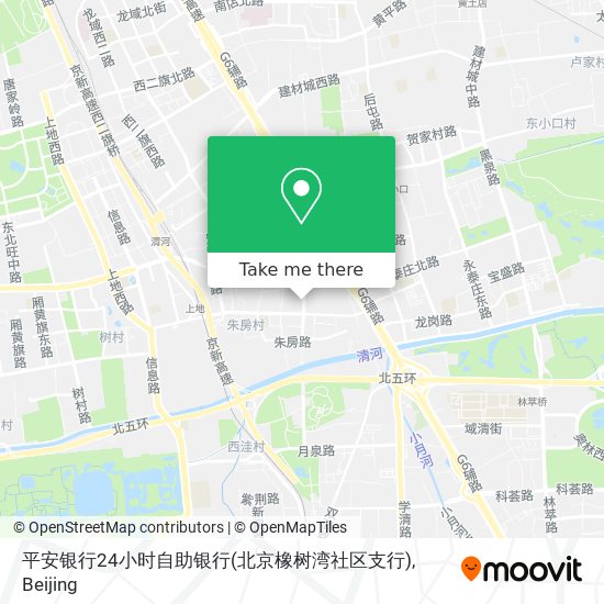 平安银行24小时自助银行(北京橡树湾社区支行) map