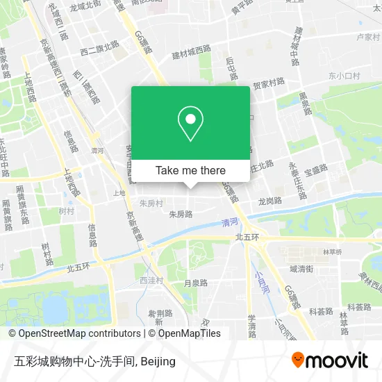 五彩城购物中心-洗手间 map