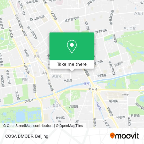 COSA DMODR map