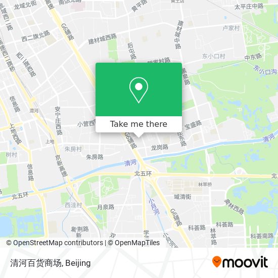 清河百货商场 map