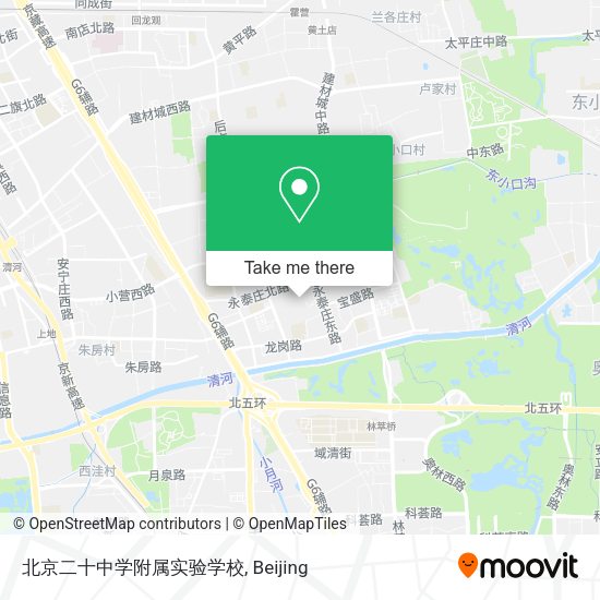 北京二十中学附属实验学校 map