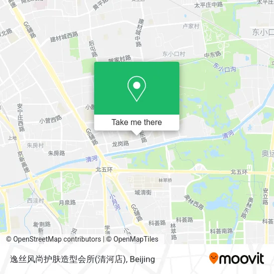 逸丝风尚护肤造型会所(清河店) map