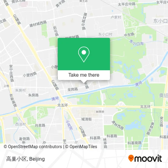 高巢小区 map
