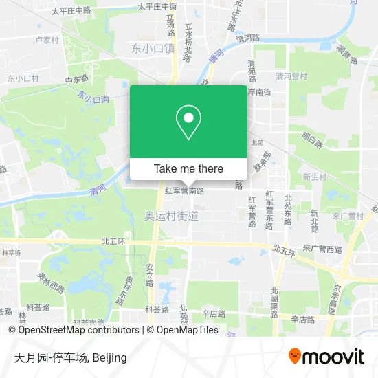 天月园-停车场 map