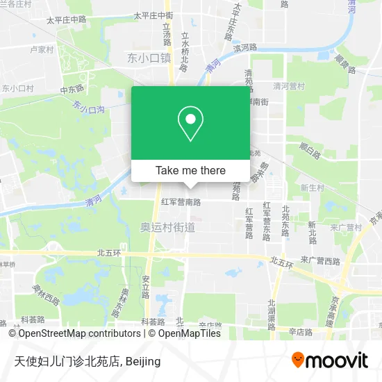 天使妇儿门诊北苑店 map