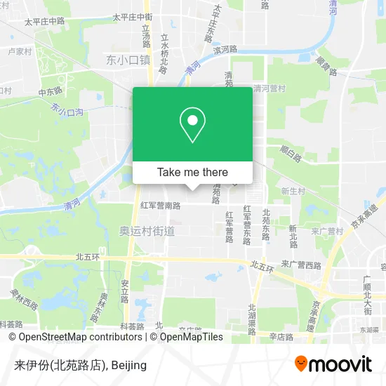 来伊份(北苑路店) map