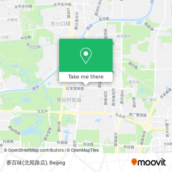 赛百味(北苑路店) map