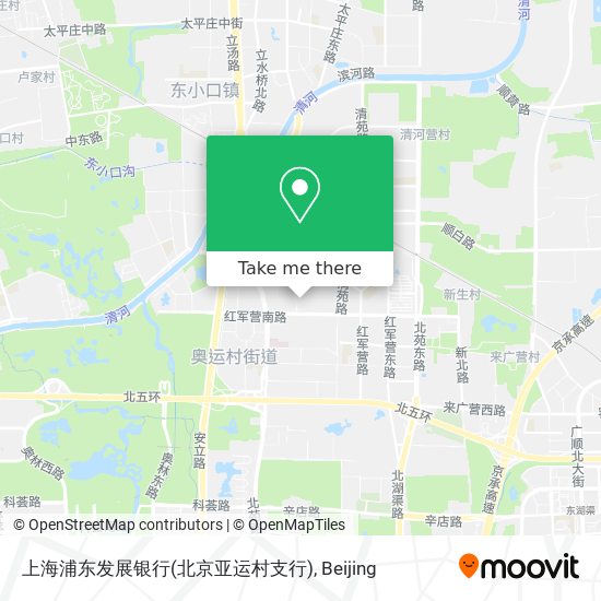 上海浦东发展银行(北京亚运村支行) map